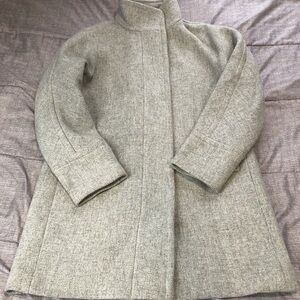 J. Crew Light Gray Trench Coat